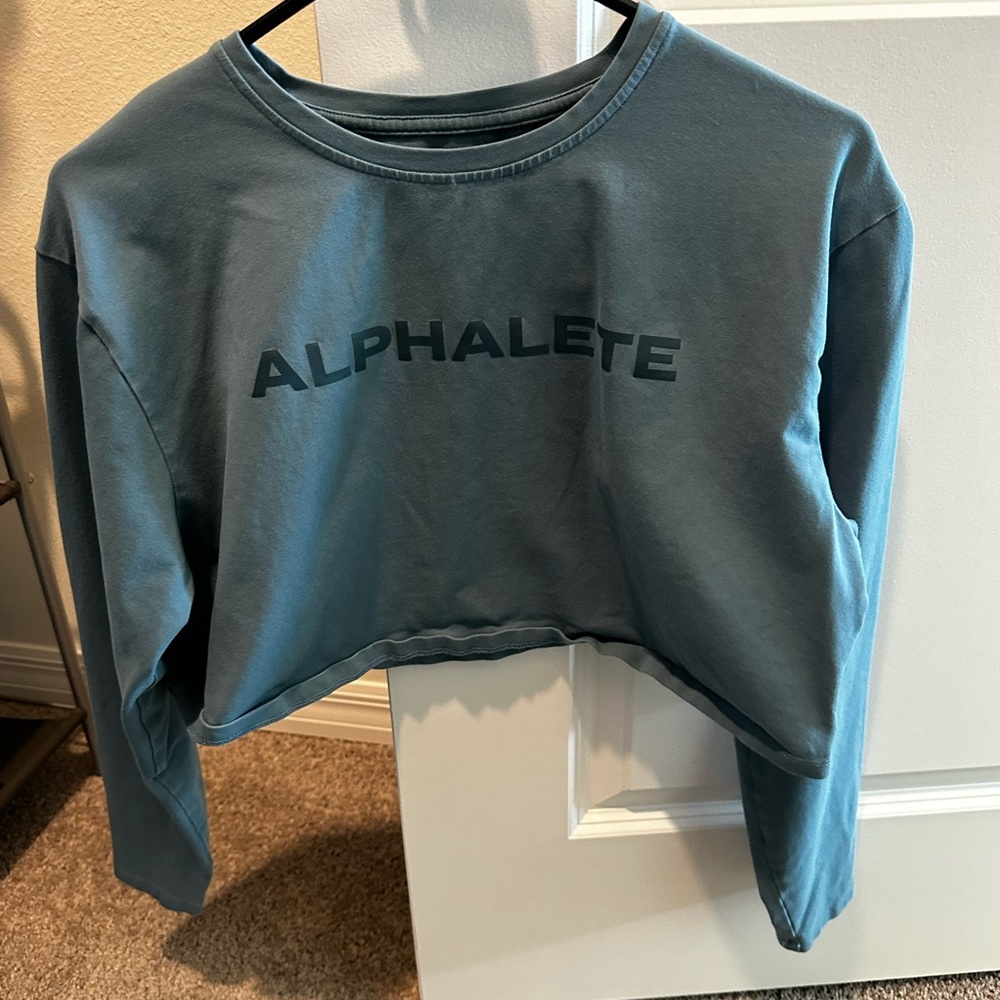 Alphalete Blue Crop Top
